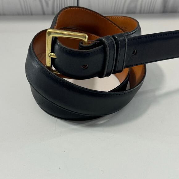 Coach Other - Vintage Coach Black Cowhide Leather Belt Made in USA 7600 Solid Brass Size 38